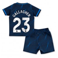 Fotbalové Dres Chelsea Conor Gallagher #23 Dětské Venkovní 2023-24 Krátký Rukáv (+ trenýrky)